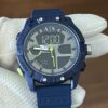 Armani Exchange Analogue-Digital Blue Silicone Watch