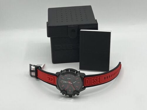 IMG_1038 Diesel Griffed Chronograph Red Silicone Watch