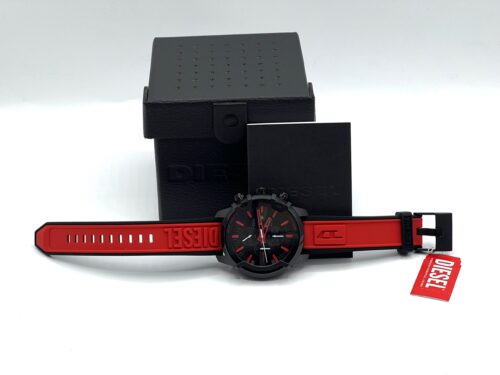 IMG_1065 Diesel Griffed Chronograph Red Silicone Watch