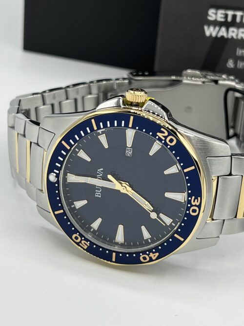 Bulova Silver/Gold-Tone Stainless Steel Men's Watch