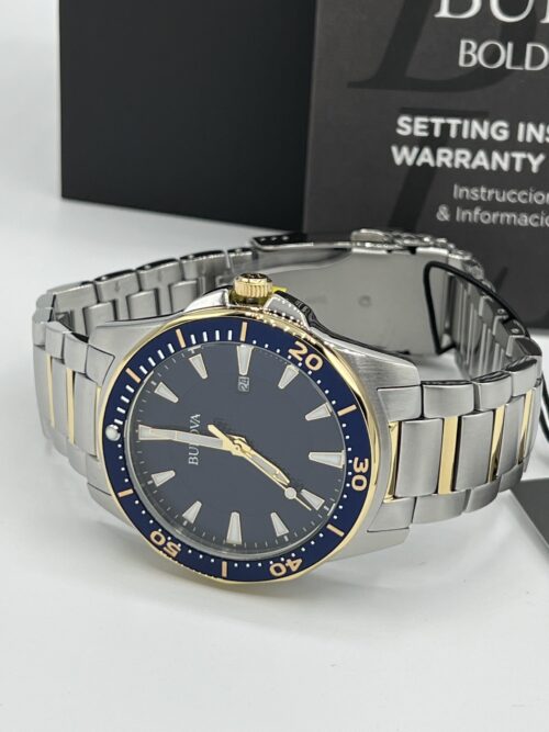 Bulova Silver/Gold-Tone Stainless Steel Men's Watch