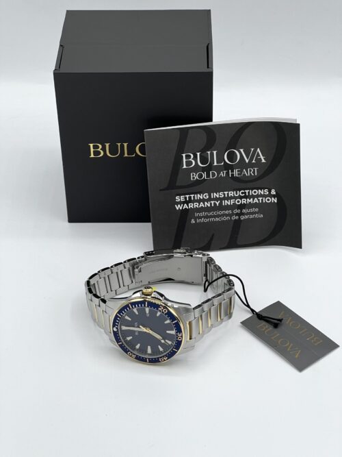 Bulova Silver/Gold-Tone Stainless Steel Men's Watch