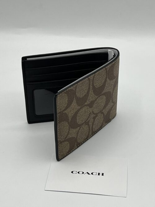IMG_2084 Coach Men's Billfold Wallet in Signature Canvas