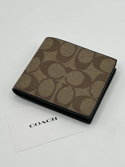 IMG_2102 Coach Men's Billfold Wallet in Signature Canvas