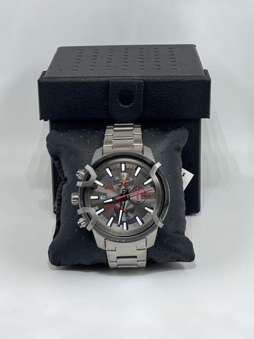 IMG_3294 Diesel Griffed Chronograph Gunmetal-Tone Stainless Steel Watch