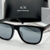 ARMANI EXCHANGE Light grey mirror black Square Men's Sunglasses