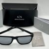 ARMANI EXCHANGE Light grey mirror black Square Men's Sunglasses