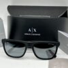 ARMANI EXCHANGE Light grey mirror black Square Men's Sunglasses