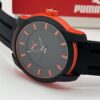 UMA Analogue Three-Hand Black Silicone Watch