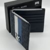 Michael Kors  Blue Mason Signature Logo Stripe Billfold Wallet