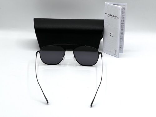 IMG_7017 SALVATORE FERRAGAMO Dark Grey Pilot Men's Sunglasses