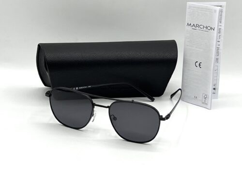 IMG_7039 SALVATORE FERRAGAMO Dark Grey Pilot Men's Sunglasses