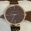 Armani Exchange Rose Gold-Tone Stainless Steel Watch