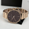 Armani Exchange Rose Gold-Tone Stainless Steel Watch
