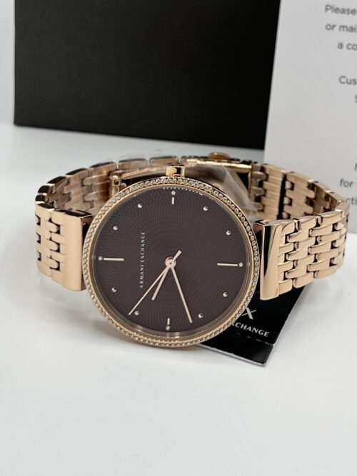 IMG_9042 Armani Exchange Rose Gold-Tone Stainless Steel Watch