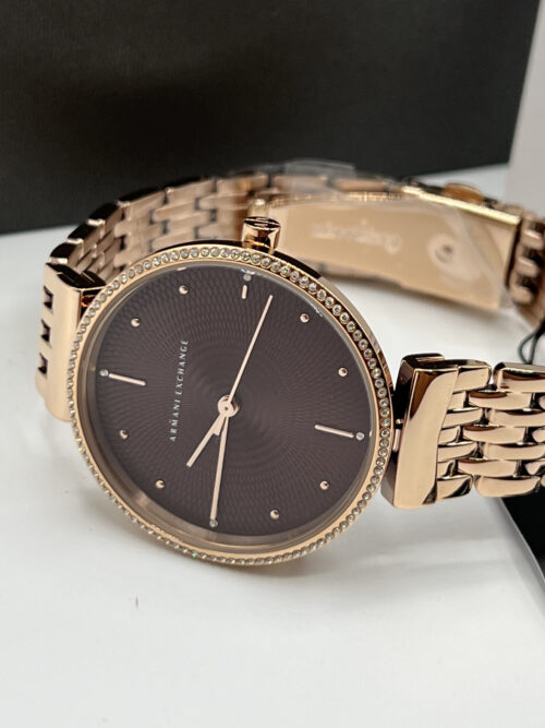 IMG_9057 Armani Exchange Rose Gold-Tone Stainless Steel Watch