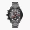 Diesel Griffed Chronograph Gunmetal-Tone Stainless Steel Watch