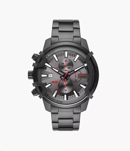 Untitled Diesel Griffed Chronograph Gunmetal-Tone Stainless Steel Watch