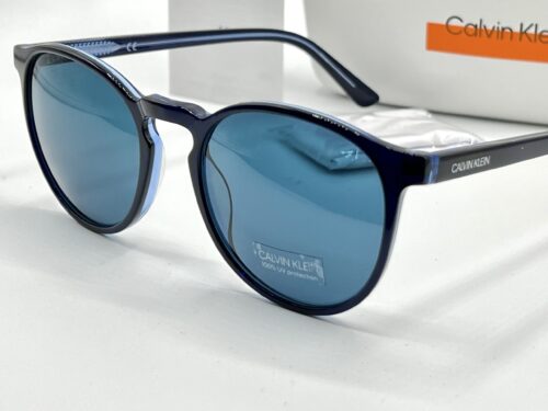 IMG_3576 CALVIN KLEIN Blue Oval Sunglasses