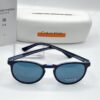 CALVIN KLEIN Blue Oval Sunglasses