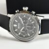BOSS Black-Dial Chronograph Solar Watch with Black Leather Strap