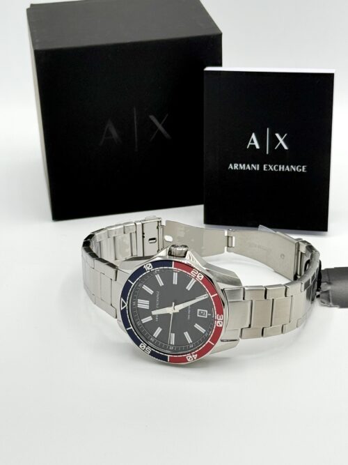 IMG_1041 Armani Exchange Three-Hand Date Stainless Steel Watch