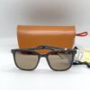 Fossil Matte Black Rectangular Sunglasses