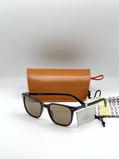 IMG_1095 Fossil Matte Black Rectangular Sunglasses