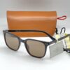 Fossil Matte Black Rectangular Sunglasses