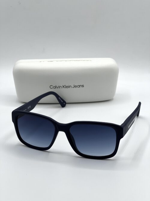 IMG_6414 Calvin Klein Blue Gradient Rectangular Men's Sunglasses
