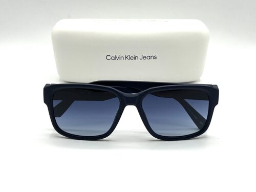 IMG_6419 Calvin Klein Blue Gradient Rectangular Men's Sunglasses
