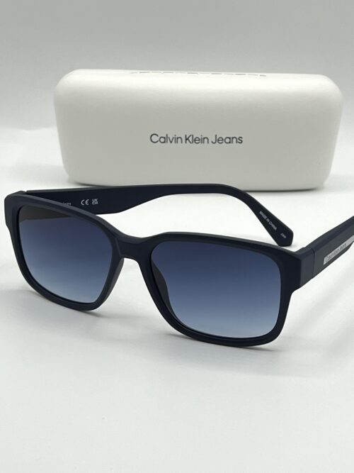 IMG_6426 Calvin Klein Blue Gradient Rectangular Men's Sunglasses