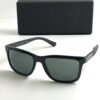 Armani Exchange Grey Green Rectangular Men's Sunglasses