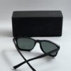 Armani Exchange Grey Green Rectangular Men's Sunglasses