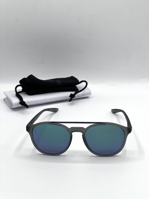 IMG_8500 NIKE Teal Mirror Round Unisex Sunglasses
