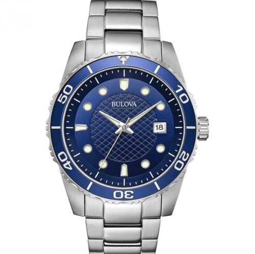 Bulova Sport Blue Dial Stainless Steel Men's Watch