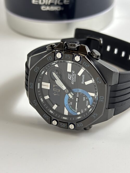 IMG_0026 CASIO Edifice Bluetooth Urethane Band Watch Black