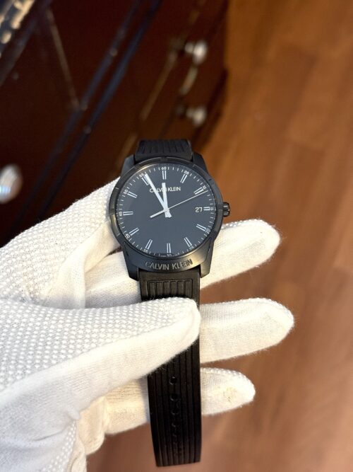 Calvin Klein Swiss Made Quartz Black Dial Men's Watch