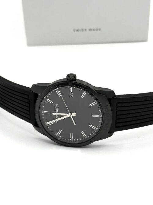 Calvin Klein Swiss Made Quartz Black Dial Men's Watch