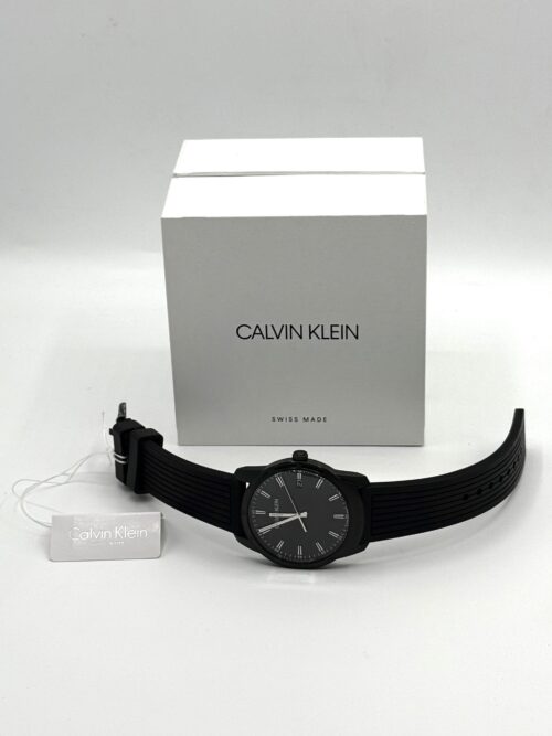 Calvin Klein Swiss Made Quartz Black Dial Men's Watch