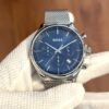 BOSS Blue-dial Chronograph Watch with Mesh Bracelet