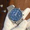 BOSS Blue-dial Chronograph Watch with Mesh Bracelet