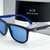 Armani Exchange Mirrored Blue Square Men's Sunglasses