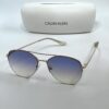 Calvin Klein  Unisex Blue Gradient Pilot  Sunglasses