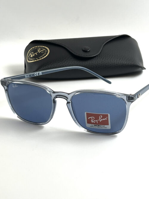Ray-Ban  Blue Mirror Square Unisex Sunglasses