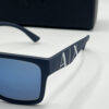 Armani Exchange Mirrored Blue Rectangular Men's Sunglasses