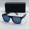 Armani Exchange Mirrored Blue Rectangular Men's Sunglasses