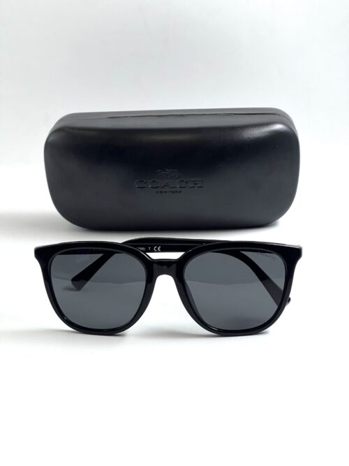 IMG_7234 Coach Dark Grey Square Men's Sunglasses