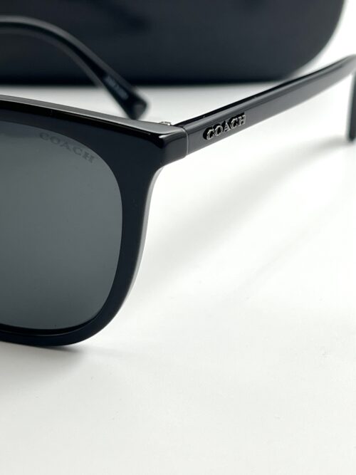 IMG_7252 Coach Dark Grey Square Men's Sunglasses