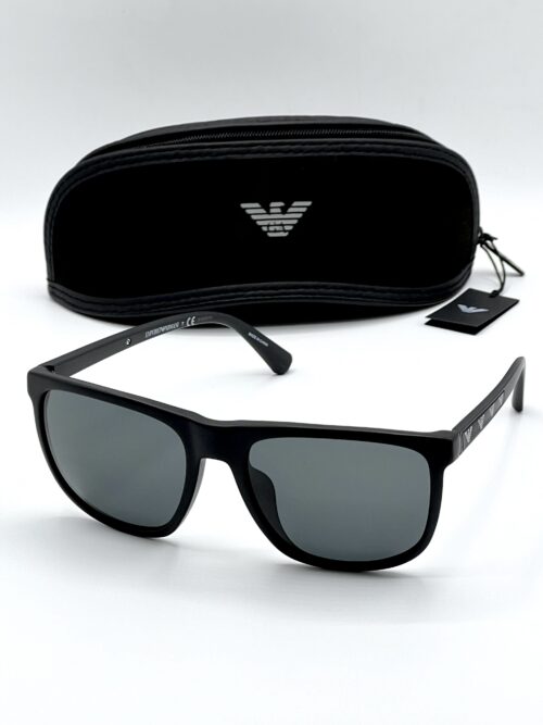 Emporio Armani Grey Square Men's Sunglasses